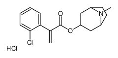 (8-methyl-8-azoniabicyclo[3.2.1]octan-3-yl) 2-(2-chlorophenyl)prop-2-enoate,chloride结构式
