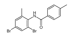 N-(2,4-dibromo-6-methylphenyl)-4-methylbenzamide结构式