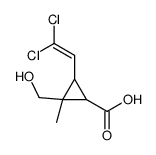3-(2,2-dichloroethenyl)-2-(hydroxymethyl)-2-methylcyclopropane-1-carboxylic acid Structure