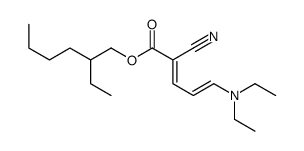 2-ethylhexyl 2-cyano-5-(diethylamino)penta-2,4-dienoate Structure