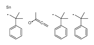 3-tris(2-methyl-2-phenylpropyl)stannylbut-3-en-2-one Structure