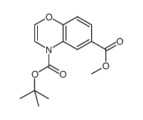 benzo[1,4]oxazine-4,6-dicarboxylic acid 4-tert-butyl ester 6-methyl ester Structure