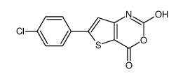 6-(4-chlorophenyl)-1H-thieno[3,2-d][1,3]oxazine-2,4-dione结构式