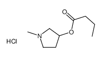 (1-methylpyrrolidin-3-yl) butanoate,hydrochloride Structure