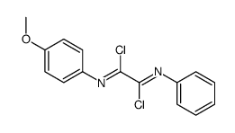 N'-(4-methoxyphenyl)-N-phenylethanediimidoyl dichloride Structure
