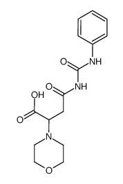 2-morpholin-4-yl-N-phenylcarbamoyl-succinamic acid结构式