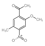 Ethanone,1-(2-methoxy-5-methyl-4-nitrophenyl)-结构式