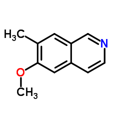 Isoquinoline, 6-methoxy-7-methyl- (9CI)结构式