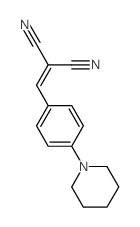 2-[[4-(1-piperidyl)phenyl]methylidene]propanedinitrile structure