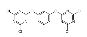 2,4-dichloro-6-[3-[(4,6-dichloro-1,3,5-triazin-2-yl)oxy]-2-methylphenoxy]-1,3,5-triazine结构式