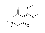 2-[bis(methylthio)methylene]-5,5-dimethyl-1,3-cyclohexanedione结构式
