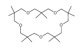 3,3,7,7,11,11,15,15,19,19,-decamethyl-1,5,9,13,17-pentaoxacycloicosene Structure