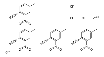 zinc,4-methyl-2-nitrobenzenediazonium,tetrachloride Structure