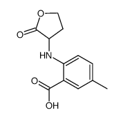 α-[(2-carboxy-4-methylphenyl)amino]-γ-butyrolactone Structure