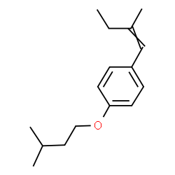1-(2-Methyl-1-butenyl)-4-(3-methylbutoxy)benzene结构式