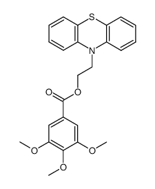 Benzoic acid, 3,4,5-trimethoxy-, 2-phenothiazin-10-ylethyl ester Structure