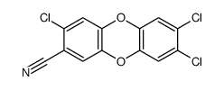 3,7,8-trichlorodibenzo-p-dioxin-2-carbonitrile结构式