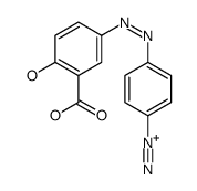 4-[(3-Carboxylato-4-hydroxyphenyl)azo]benzenediazonium结构式