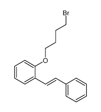 1-(4-bromobutoxy)-2-(2-phenylethenyl)benzene结构式