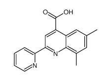 6,8-Dimethyl-2-(2-pyridinyl)-4-quinolinecarboxylic acid Structure