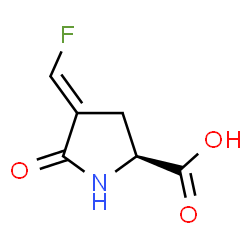 L-Proline, 4-(fluoromethylene)-5-oxo- (9CI) structure