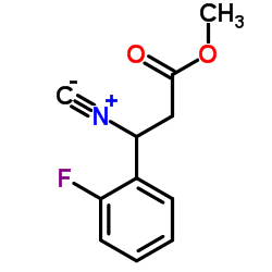 METHYL3-ISOCYANO-3-(2-FLUOROPHENYL)PROPIONATE structure