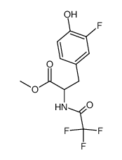 N-(trifluoroacetyl)-3-fluoro-L-tyrosine methyl ester Structure