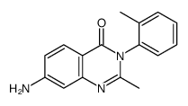 7-amino-2-methyl-3-(2-methylphenyl)quinazolin-4-one结构式