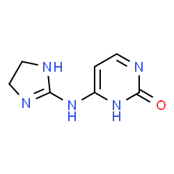 2(1H)-Pyrimidinone,4-[(4,5-dihydro-1H-imidazol-2-yl)amino]- (9CI) Structure