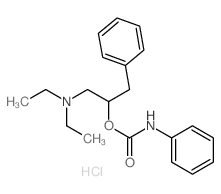 Benzeneethanol, alpha-((diethylamino)methyl)-, phenylcarbamate (ester), monohydrochloride结构式