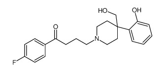 1-(4-fluorophenyl)-4-[4-(hydroxymethyl)-4-(2-hydroxyphenyl)piperidin-1-yl]butan-1-one结构式