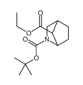 ANTI-2-BOC-2-AZABICYCLO[2.2.1]HEPTANE-7-CARBOXYLIC ACID ETHYL ESTER结构式