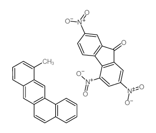 11-methylbenzo[a]anthracene,2,4,7-trinitrofluoren-9-one Structure