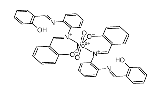 [MoO2(N,N'-bis(salicylidene)-1,2-phenylenediamine(-1H))2]结构式