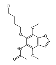 N-[6-(4-chlorobutoxy)-4,7-dimethoxy-5-benzofuranyl]acetamide Structure