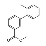 [1,1'-Biphenyl]-3-carboxylic acid, 2'-Methyl-, ethyl ester Structure