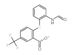 Formamide,N-[2-[[2-nitro-4-(trifluoromethyl)phenyl]thio]phenyl]- Structure