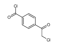 Benzoyl chloride, 4-(chloroacetyl)- (9CI) Structure