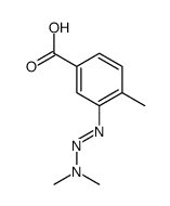 3-(dimethylaminodiazenyl)-4-methylbenzoic acid Structure