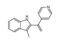 3-methyl-2-(1-(pyridin-4-yl)vinyl)-1H-indole Structure