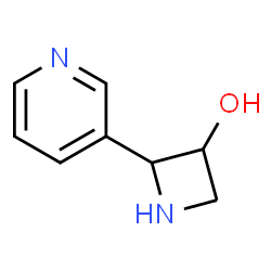 3-Azetidinol, 2-(3-pyridinyl)- (9CI) Structure