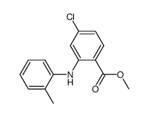 methyl 4-chloro-2-(o-tolylamino)benzoate Structure