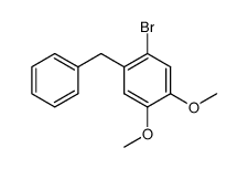 1-benzyl-2-bromo-4,5-dimethoxybenzene Structure