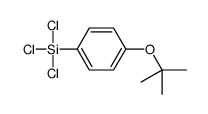 trichloro-[4-[(2-methylpropan-2-yl)oxy]phenyl]silane Structure