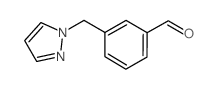 3-(1H-吡唑-1-甲基)苯甲醛结构式