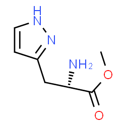 1H-Pyrazole-3-propanoicacid,alpha-amino-,methylester,(S)-(9CI) Structure