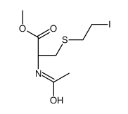 methyl (2R)-2-acetamido-3-(2-iodoethylsulfanyl)propanoate Structure