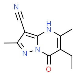 Pyrazolo[1,5-a]pyrimidine-3-carbonitrile, 6-ethyl-4,7-dihydro-2,5-dimethyl-7-oxo- (9CI)结构式