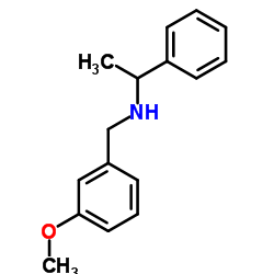 N-(3-Methoxybenzyl)-1-phenylethanamine结构式