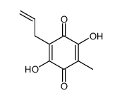6-allyl-2,4-dihydroxy-3-methyl-1,4-benzoquinone Structure